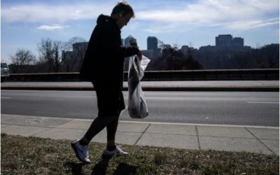 Man Walks 12 Miles a Day Picking up Trash