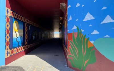 Mural Transforms Trail Tunnel