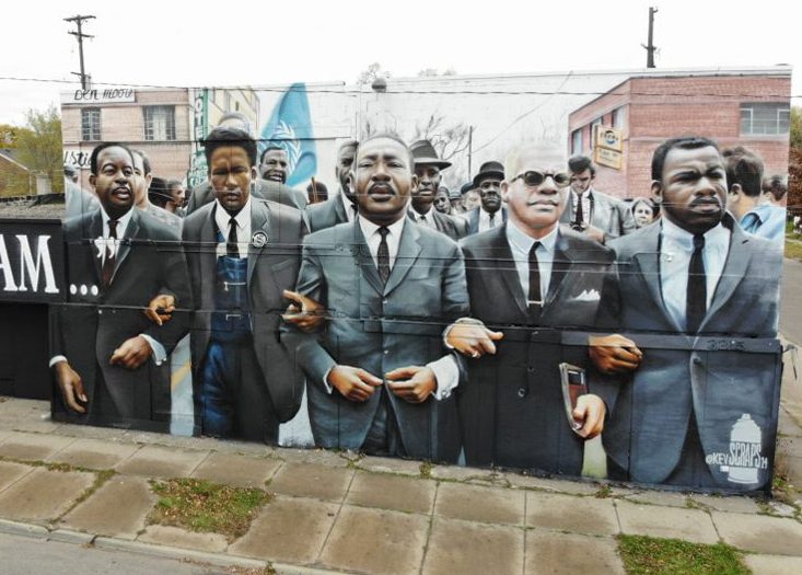 Flint MI MLK Mural