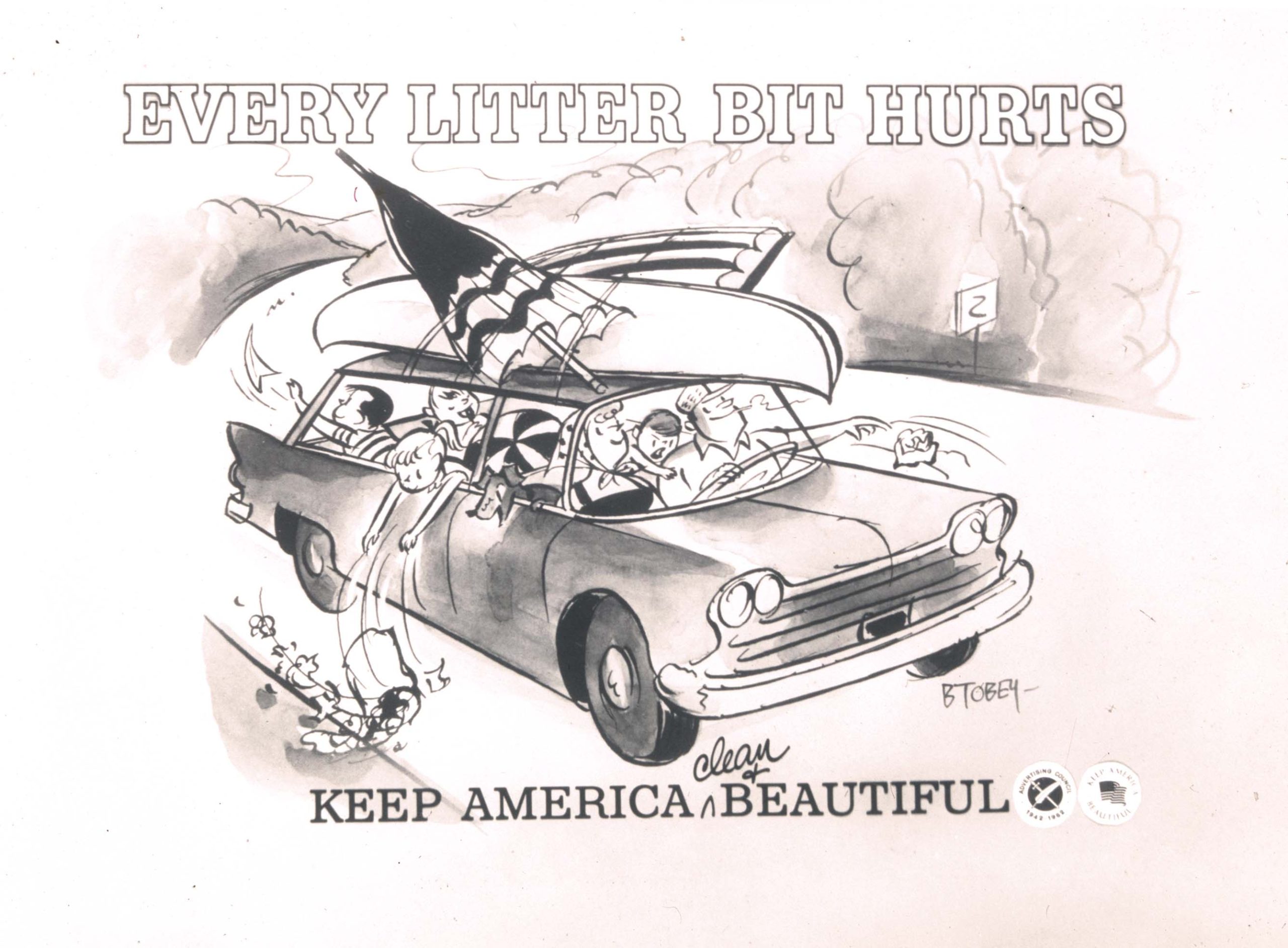 Every Littler Bit Hurts Keep America Beautiful History Cartoon