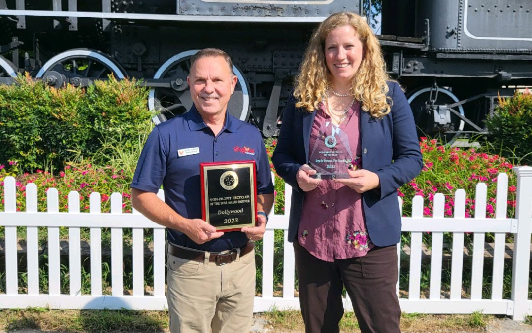 Keep the Tennessee River Beautiful Receives State Recycling Award for Cigarette Litter Prevention Project with Dollywood